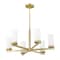 Z-Lite Danica 6 Light Chandelier, 26in. W x 12.5in. H, Modern Gold 3044-6MGLD - alternate 2